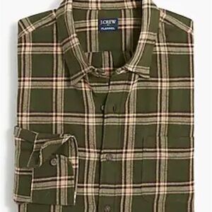 J. Crew Slim Casual Flannel Button Down Shirt